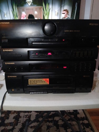 Pioneer Stereo Double Cassette Deck Receiver Model RX-570