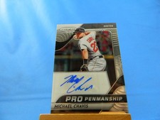 Michael Chavis Prizm 2020 Pro Penmanship Autograph Auto