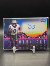 2024 Topps Midnight Horizon Ja'Tavion Sanders ROOKIE AUTO #RHS-JS