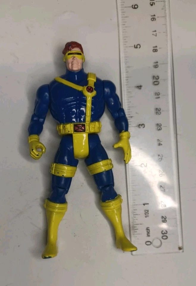 Винтажный Toybiz Marvel Росомаха, Саблезубый, Гамбит, Циклоп Фигурки Лот из 4 - Изображение 4 из 4