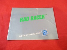 Rad Racer Nintendo NES Instruction Manual Booklet ONLY