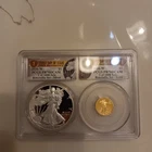 2016 W Bimetallic Set Proof Silver And Gold Eagle RARE 1 Of 1000