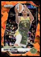 Gabby Williams Orange Cracked Ice #55 2024-25 Panini Prizm WNBA Seattle Storm