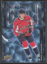 2025-26 UD Series 1 Ryan Leonard DZ-41 Dazzlers Blue