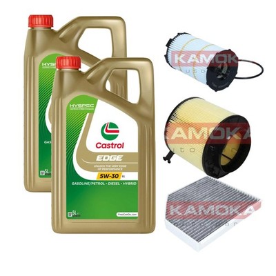 Inspektionspaket Castrol EDGE Titanium FST 5W-30 10L für Audi A5 S5 quattro