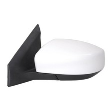 Power Mirror Left White Nissan Sentra 13-15 Manual Fold Non-Heated 96374-3TH3A