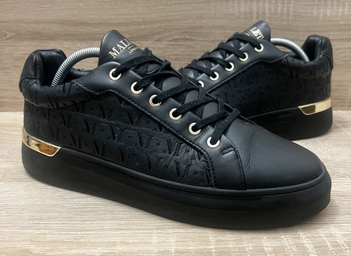 Mallet GRFTR Stitch Low Men’s Black Leather Shoes Trainers (UK Size 8) RRP £185 - Picture 2 of 18