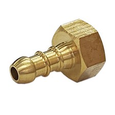 FULHAM NOZZLE 3/8" FEMALE BSP THREADED NIPPLE FOR 8mm BORE FLEXIBLE LPG GAS PIPE