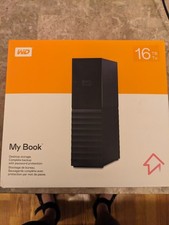 Western Digital WD My Book 16TB, External Hard Drive HDD WDBBGB0160HBK-NESN