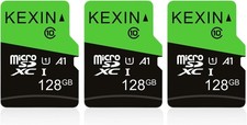 128GB Micro SDXC Card 3 Pack - Reliable Full HD Storage for All Your Needs
