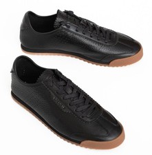 NUEVO CON ETIQUETAS Zapatilla deportiva con cordones Lacoste Ascenta de cuero negro plana para mujer EE. UU. 5 UE 35,5 UK 3