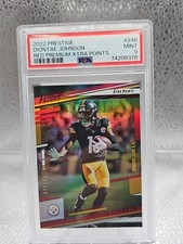 2022 Prestige Diontae Johnson #246  Red Premium Xtra Points PSA 9 Serial #69/449