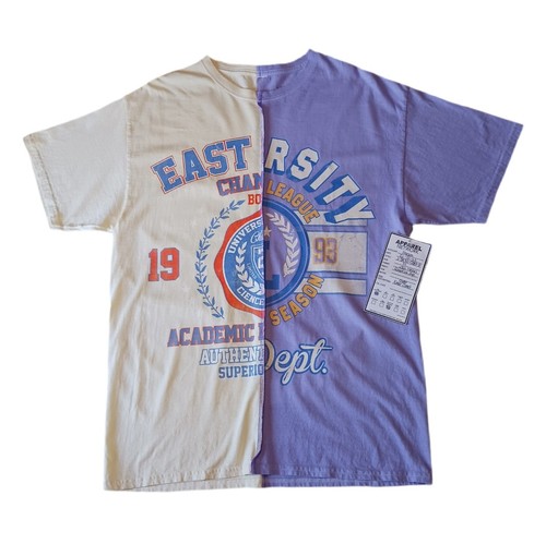 Trust The Universe Mens T Shirt Size M Varsity University Purple Split Tee