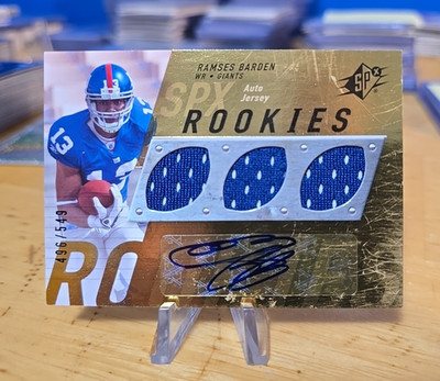 2009 SPx Ramses Barden RPA /549 Plus Elite Auto /299 New York Giants