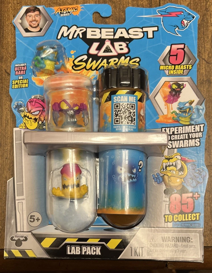 Enorme Lote de Enxames MR BEAST LAB Série ATOMIC 6 novos 5 pacotes na caixa original A++ - Imagem 3 de 4