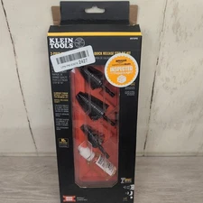 Klein Tools QRSTSPRO Premium Electrician's Quick Release Step Bit Set Open Box