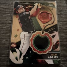 2024 Topps Holiday - Relics Riley Adams #RC-RAD (MEM)