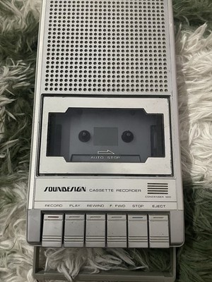 Vintage Soundesign 4366 Cassette Recorder  No AC Chord Tested And Works