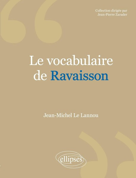 Vocabulaire De Ravaisson (Le) Lannou Le Taschenbuch FranzöSisch 2002 Ellipses-image