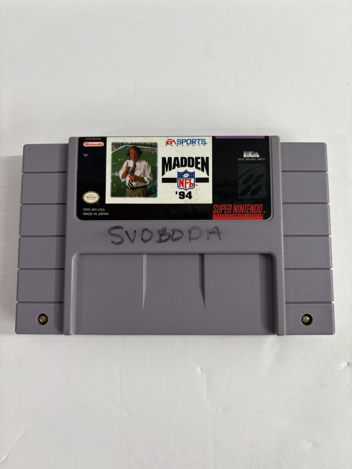 EA Sports Madden NFL '94 Super Nintendo SNES Sports Football Game NTSC-U/C