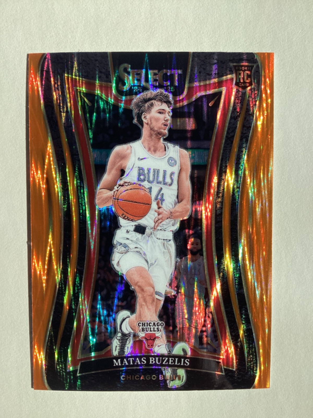 2024-25 Panini Select - Mezzanine Matas Buzelis #384 Orange Flash💥 Prizm (RC)!