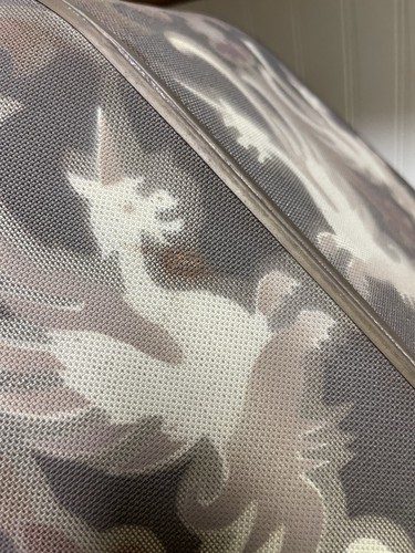 Antique Rembrandt Style Metal Mesh Lamp Shade - Dragons/Unicorn Design -Art Deco - Picture 14 of 21