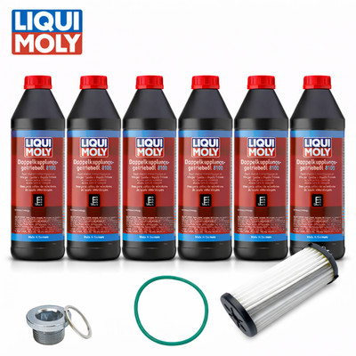 6L Liqui Moly Getriebeöl + Filter für Audi Seat Skoda VW DQ500 DQ400E 0BH