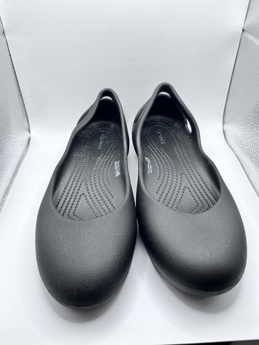 CROCS KAYDEE Ballet Flat Black Women's Size 10 NICE condition