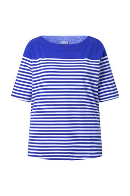 Ulla Popken Damen große Größen Shirt Bretonstreifen U Boot Ausschnitt