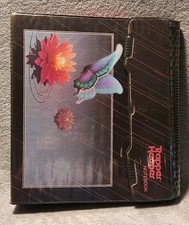 Trapper Keeper Vintage Notebook Binder Butterfly Floral Garden w/ 4 Portfolios