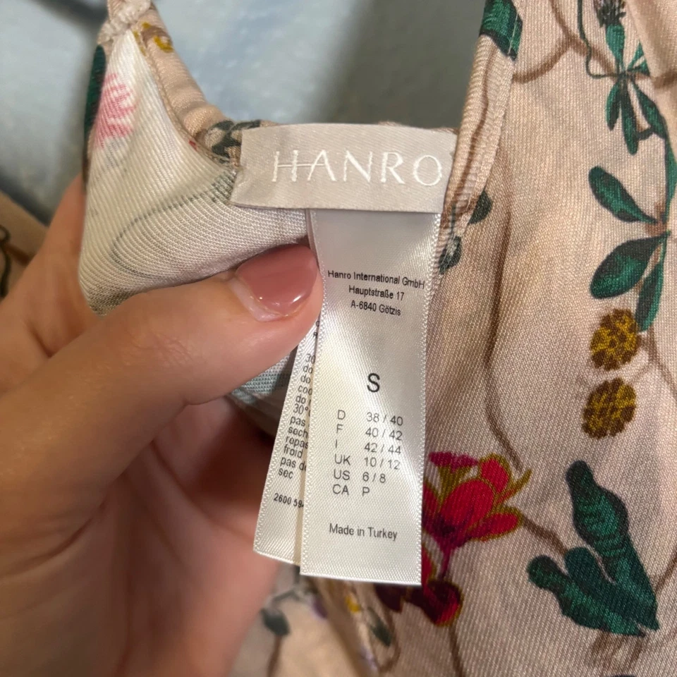 Hanro Women's Floral Knee Length Nightgown in Botanical Magic Sz Small Sleep - Image 2 of 4