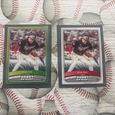 2025 Topps Hobby Rip Night - Dylan Crews #7 Lot of (2)/1 Green,1 Base-See pics 