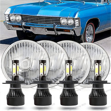 4pcs Dot 5-34 5.75inch Led Hilo Headlights For Chevy Impala Bel Air El Camino