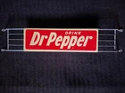 Vintage Dr Pepper tin door push sign  1950's