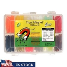 Trout Magnet Softbait & Jig Kit 150 Count Fishing Lures Assorted Colors Bait New