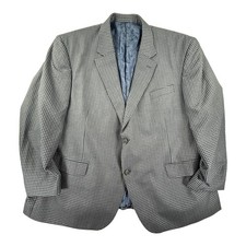 Oak Hill Sport Coat Blazer Mens 3XL 54R 56R 2-Button Blue Gray Big and Tall