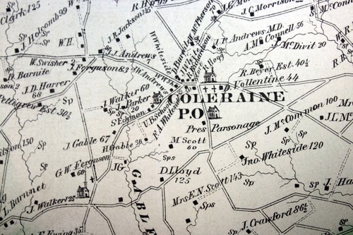 1875 Plat Map Coleraine Township Salisbury Township Lancaster County PA - Picture 4 of 13