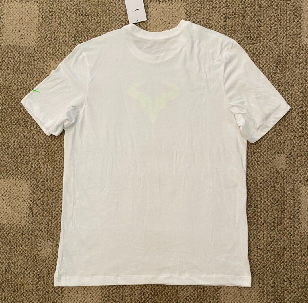 The Nike Tee Dri-FIT Rafa Nadal Tennis T-Shirt Top White
