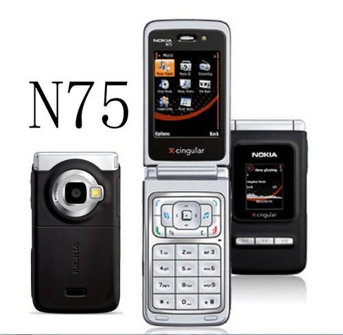 Mobile Phone Bluetooth 2MP 2G 3G Nokia N75 2MP Camera FM Music Cell phone 2.4"