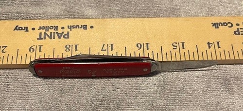 1933 CHICAGO WORLD'S FAIR COCA-COLA POCKET KNIFE - EXCELLENT CONDITION (RED) - Picture 3 of 14