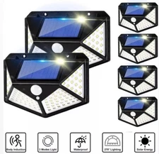 2 Luces LED con Sensor de Movimiento de Pared Jardin Patio Seguridad Hogar Casa