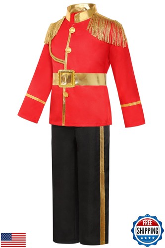 Dormstop Boys Prince Charming Costume Kids Royal Prince Dress Up for Cosplay - Picture 2 of 5