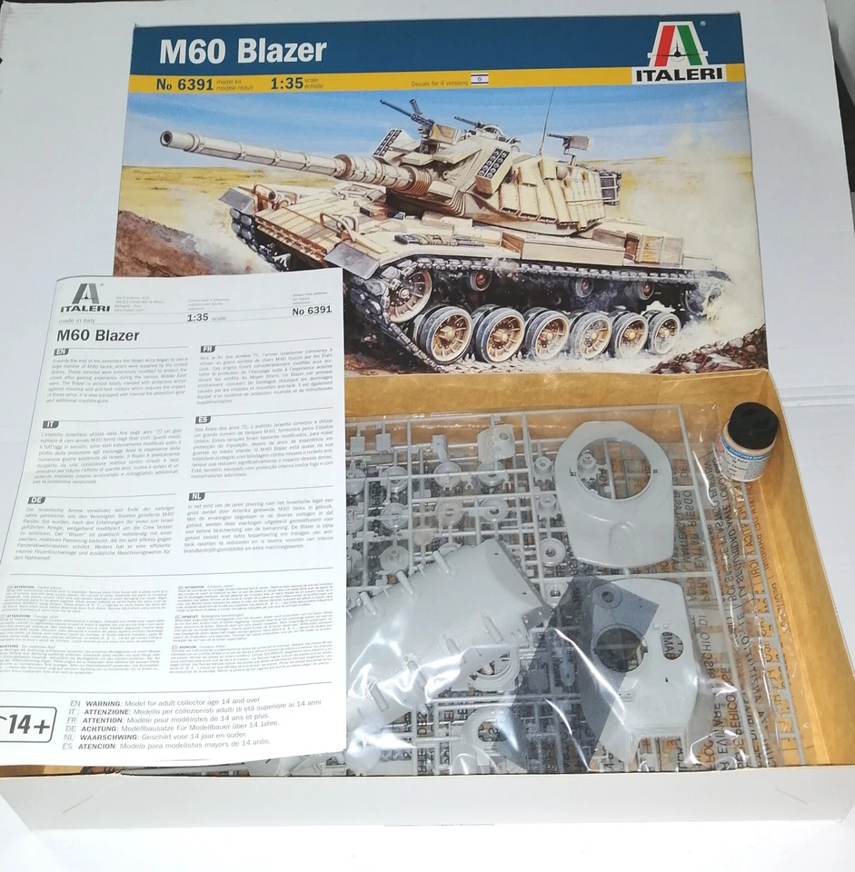 ITALERI 1/35 CARROARMATO M60 BLAZER NO.6391 KIT MONTAGGIO - Immagine 2 di 2