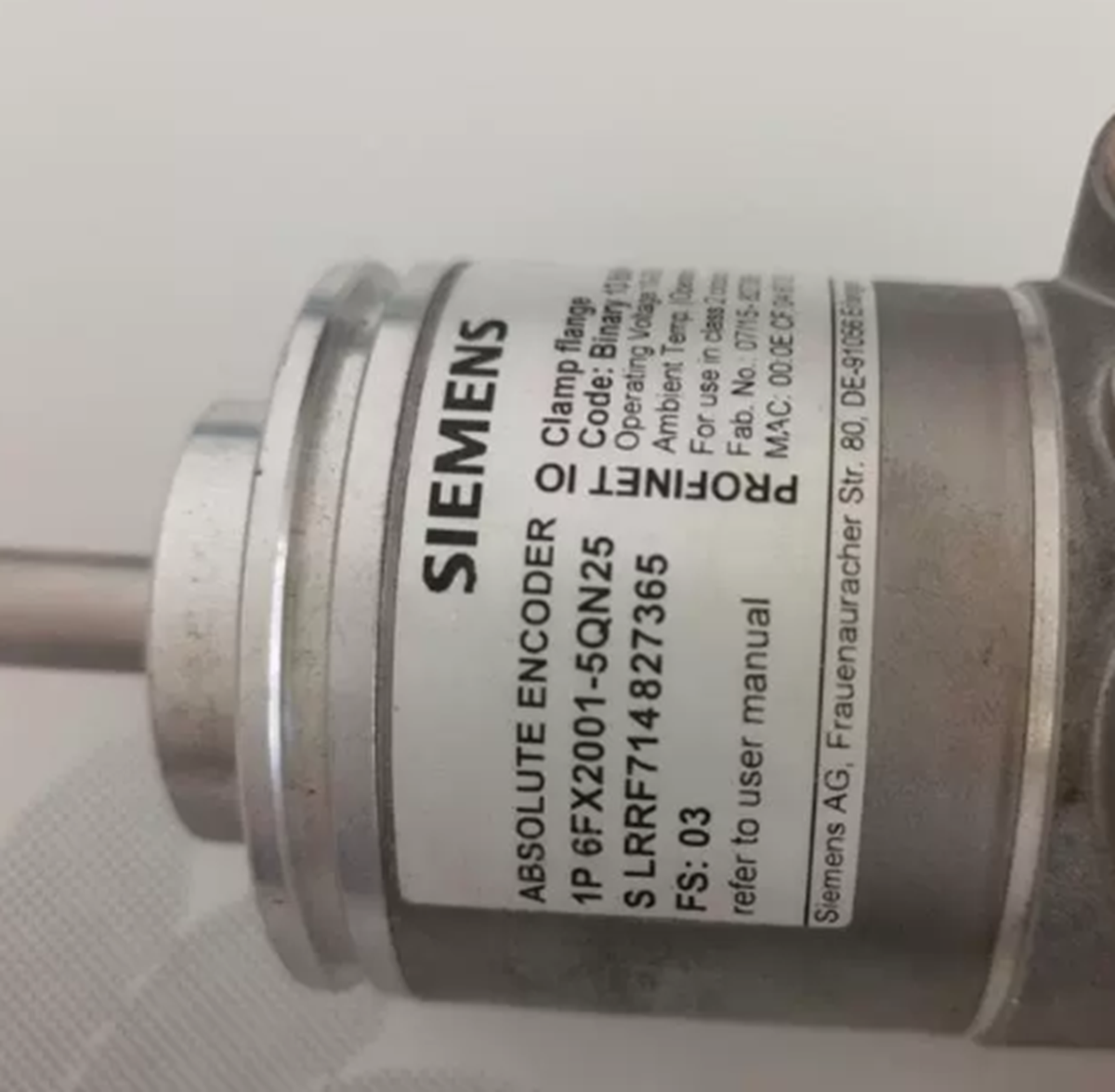 NEW SIEMENS 6FX2001-5QN25 Motor Encoder | eBay