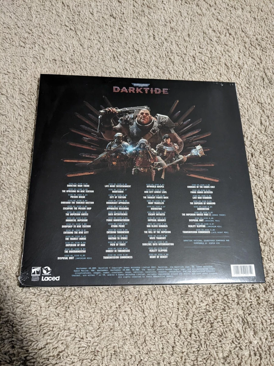 Warhammer 40000 Darktide Original Soundtrack Vinyl 3xLP Set Kyd.