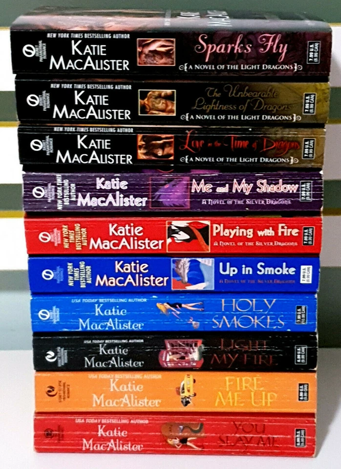 Lote de 10 libros de ficción de fantasía de la serie Katie Macalister Aisling Grey Dragon! Foto 2 de 2
