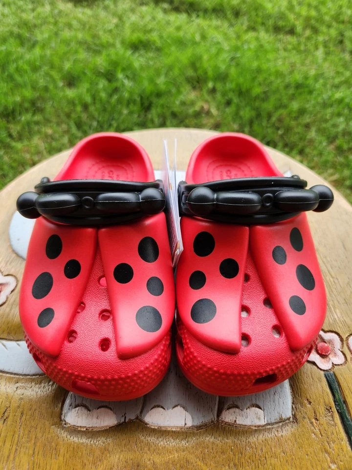 Crocs Classic "Ladybug" Girls' BRAND NEW 6C, 8C & 10C - Image 2 of 4