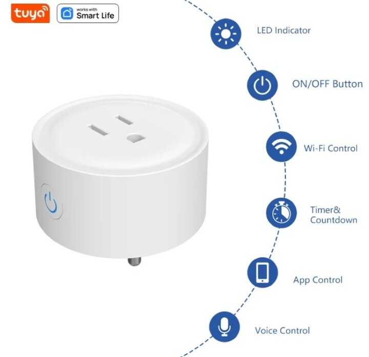 Smart Plug Mini Wi-Fi Outlets for Smart Home eWeLink Hub Google Home-image