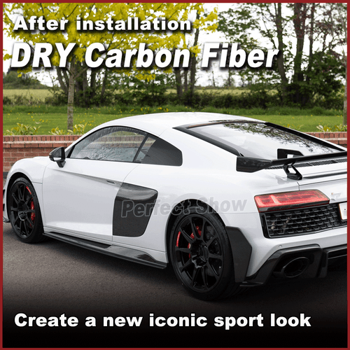 Se adapta a Audi R8 GT V10 2022-24 Dry Carbon faldones laterales alerón faldones laterales - Imagen 3 de 13