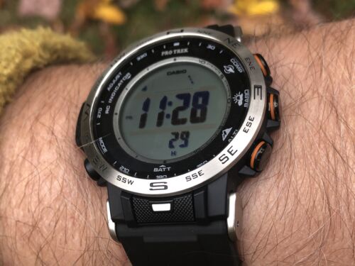 Casio Pro Trek PRW-30-1AJF 51.6 x 45.2 x 12.3 mm Black/Silver
